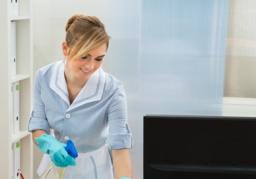 How do you professionally clean an office?